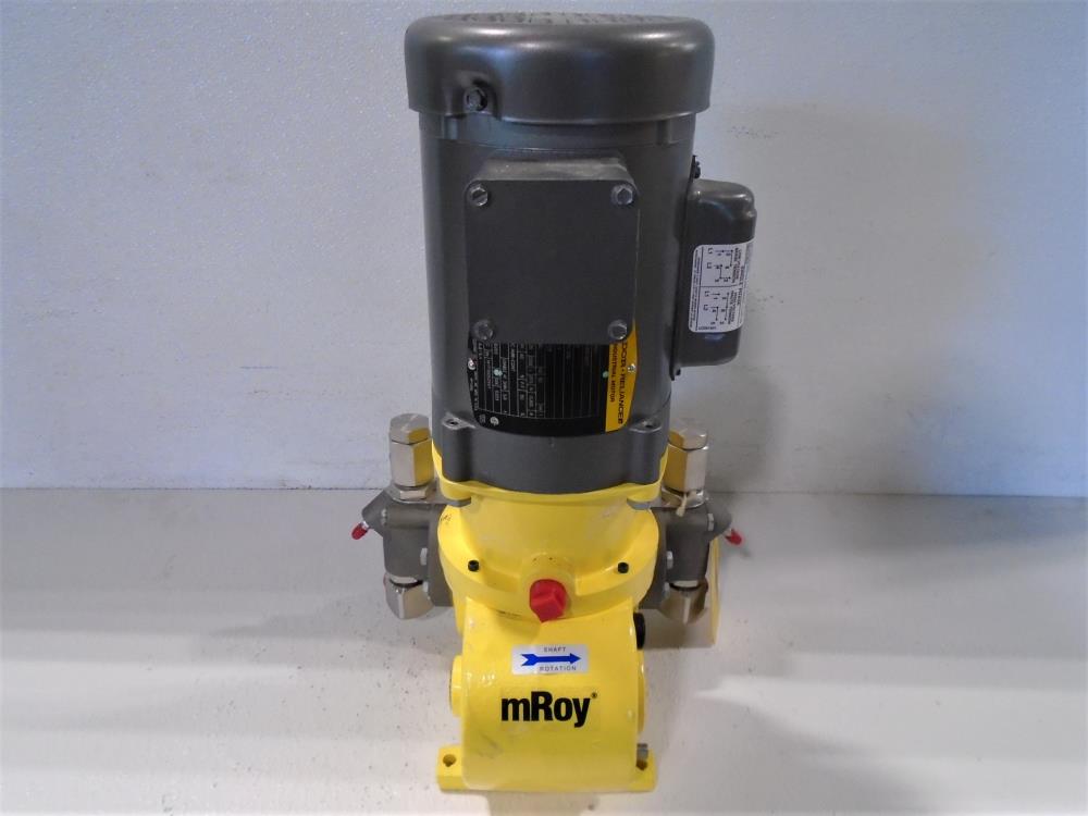 Milton Roy Metering Pump MRA21D24S5APPNNNNY w/ Baldor Motor